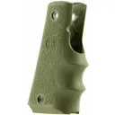 HOGUE OD Green Rubber Grip with Finger Grooves For 1911 Government (45001) - Hogue
