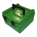 MTM Deluxe Handle 22-250 to 458 Win 100rd Green Ammo Box (R-100-10) - MTM Case-gard