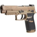 HOGUE Wrapter Rubber Adhesive Grain Texture Black Grip For Sig Sauer P320 9/40/357 Medium Grip Module Full Size (17630) - Hogue
