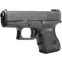 HOGUE Wrapter Rubber Adhesive Grain Texture Black Grip For Glock 26/27/33/39 Small Frame Sub-Compact Generation 3 (18630) - Hogue