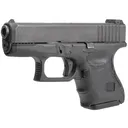 HOGUE Wrapter Rubber Adhesive Grain Texture Black Grip For Glock 26/27/33 Small Frame Sub-Compact Generation 4 Small Backstrap (18640) - Hogue
