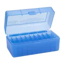 MTM Flip-Top 300 WSM 45-70 7mm R Saum 50 Round Clear Blue Ammo Box (RMLD-50-24) - MTM Case-gard