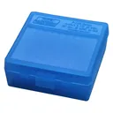 MTM Flip-Top 38 - 357 100 Round Clear Blue Ammo Box (P-100-3-24) - Mtm