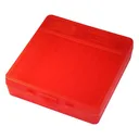 MTM Flip-Top 40 10mm 45 ACP 100 Round Clear Red Ammo Box (P-100-45-29) - Mtm