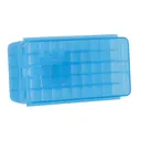 MTM Side Slide 9mm 50 Round Clear Blue Pistol Ammo Box (P50SS-9M-24) - MTM Case-gard