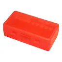 MTM Flip-Top 41 44 45 LC 50 Round Clear Red Ammo Box (P50-44-29) - Mtm
