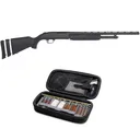MOSSBERG 500 Super Bantam 22in 20 Gauge Black Youth Pump Action Shotgun With GRITR Multi-Caliber Cleaning Kit - Mossberg