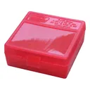 MTM Flip-Top 38 - 357 100 Round Clear Red Ammo Box (P-100-3-29) - Mtm