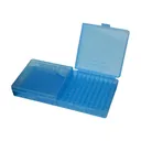 MTM 200 Round 223 204 Ruger 6x47 Clear Blue Flip-Top Ammo Box (RS200-24) - Mtm