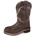 SMOKY MOUNTAIN BOOTS Kid's Logan Brown Wax Distress Leather Cowboy Boots (3923Y) - Smoky Mountain Boots