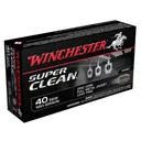WINCHESTER Super Clean 40SW 120Gr Zinc FMJ 50/500 Handgun Ammo (W40SWLF) - Winchester Ammo