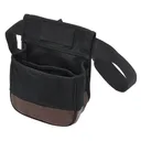 PEACE KEEPER Divided Black/Brown Shell Pouch (P23010) - Peace Keeper