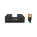 NIGHT FISION Perfect Dot Costa Ludus Orange Front Ring/Rear Sight w/ Horizontal Tritium Bar Night Sight Set for Glock 42/43/43x (GLK-003-010-OGXG) - Night Fision