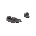 TRIJICON White Front and Rear with Green Lamps S&W M&P SD9VE, SD40VE Night Sight Suppressor Set (SA237-C-600900) - Trijicon
