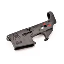 SPIKE'S Spider Engraving Color Filled AR15 Stripped Lower Receiver (STLS019-CFA) - Spikes Tactical
