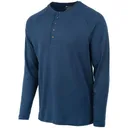 BERETTA Men's Scout Performance Henley Blue Total Eclipse LS Shirt (TS692T23110504) - Beretta