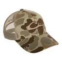 DRAKE 6-Panel Old School Timber Camo Mesh Back Cap (DH3011-018) - Drake