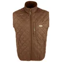 DRAKE Delta Quilted Fleece Lined Tobacco Vest (DW1171-TOB) - Drake
