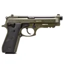 TAURUS PT92 9mm 5in 2x 17rd Mags OD Green Pistol with Black Hogue Grips (1-92015T-H) - Taurus