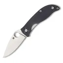 SPYDERCO Polestar Folding Knife, Plain Edge, G-10 Gray, CTS BD1 (C220GPGY) - Spyderco
