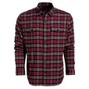 VORTEX Men's Timber Rush Flannel Burgundy LS Shirt (220-14-BUR) - Vortex