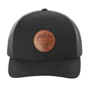 VORTEX Men's Three Peaks Cap with Leather Patch (121-01-BLK) - Vortex
