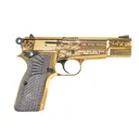 EUROPEAN AMERICAN ARMORY Girsan MC P35 Gold Engraved 9mm 4.87in 15rd Semi-Automatic Pistol (390488) - European American Armory