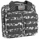 GPS Tactical Double Pistol Case, Gray Digital Camo, Soft, Holds Up To 2 Pistols, MOLLE Webbing for Adding Accessories, Twin Front Ammo Storage Pouches GPS-T1413PCGD - G Outdoors