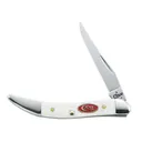 CASE XX SparXX Standard Jig White Synthetic Small Texas Toothpick Pocket Knife (60180) - Case Xx