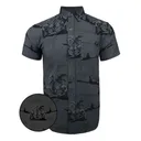 RETRO RIFLE Palm Gray Large Shirt (PALMGRAY-L) - Retro Rifle