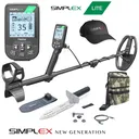 NOKTA MAKRO Simplex Lite Metal Detector with 9.5in Waterproof DD Search Coil (Simplex Lite Starter Pack), Black (11000841) - Nokta Makro