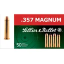 SELLIER & BELLOT 357 Mag 158 Grain LFN Ammo, 50 Round Box (SB357L) - Sellier & Bellot