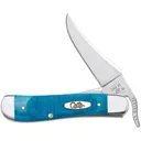 CASE XX Sawcut Jigged Caribbean Blue Bone RussLock 2.7in Folding Knife (25589) - Case Xx