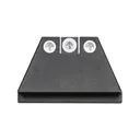 NIGHT FISION Suppressor Height For Glock 17/19/34 White Front Right /White Rear Rings Night Sight Set (GLK-004-003-WGWG) - Night Fision
