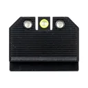NIGHT FISION Optics Ready Stealth Night Sight Set for S&W M&P w/ RMR/507c/SRO - Yellow Front Ring, Black Rear Rings (SAW-205-311-402-YGZG) - Night Fision