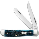CASE XX Mini Trapper 2.7in Mediterranean Blue Bone Pocket Knife (51852) - Case Xx