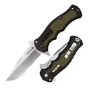 COLD STEEL Crawford 1 3.5in Clip Point Blade Black/OD Green Zy-Ex Handle Folding Knife (CS-20MWCZ) - Cold Steel