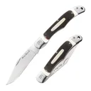 COLD STEEL Ranch Boss II 4in Clip Point Blade Brown Faux Sawed Bone Handle Folding Knife (CS-20NPM1) - Cold Steel