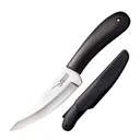 COLD STEEL Roach Belly 4.5in Trailing Point Blade Black Polypropylene Handle Fixed Knife with Sheath (CS-20RBC) - Cold Steel