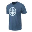 BERETTA Men's Trident Logo Navy Heather Short Sleeve T-Shirt (TS228T1890051Y) - Beretta