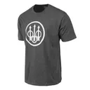 BERETTA Men's Trident Logo Heather Charcoal Short Sleeve T-Shirt (TS228T1890089U) - Beretta