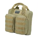 G*OUTDOORS Tactical Double + 2 Pistol Tan Range Bag (GPS-T1411PCT) - G Outdoors