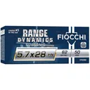 FIOCCHI Range Dynamics Subsonic 5.7x28mm 62gr FMJ Ammo (57SUB62) - Fiocchi