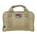 G*OUTDOORS Double Pistol Tan Case with Mag Storage and Dump Cup (GPS-1308PCT) - G Outdoors