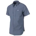 BERETTA Men's Hovis Flex Fancy Check Blue Short Sleeve Shirt (LU302T233405D7) - Beretta
