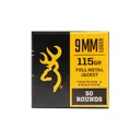 BROWNING 9 MM FMJ 115 GR 50rd Handgun Ammo (B191800093) - Browning