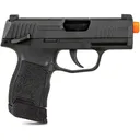 SIG SAUER Proforce P365 6mm Co2 12rd High Visibility 3 Dot Sights Black Semi-Auto Air Gun Pistol (AIR-PF-365) - Sig Sauer