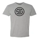 SIG SAUER Men's Distressed Mark Athletic Gray Heather T-Shirt (SG-TEE-MARK-DISTRESSED) - Sig Sauer