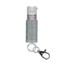 SABRE Jeweled Silver Pepper Spray with Key Ring (KR-J-WH-02) - Sabre