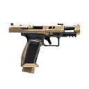 CANIK TTI Combat 9mm 4.6in 18rd Bronze Semi-Automatic Pistol (HG7854-N) - Canik
